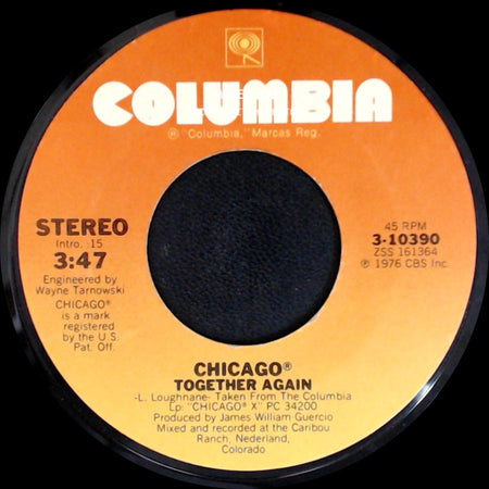 Chicago - Together Again / Together Again side A