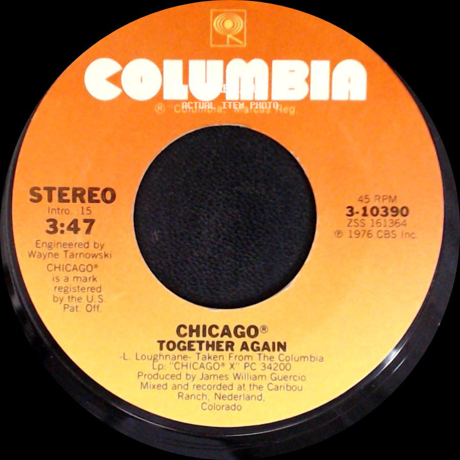 Chicago - Together Again / Together Again side B