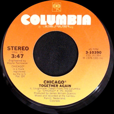 Chicago - Together Again / Together Again side B