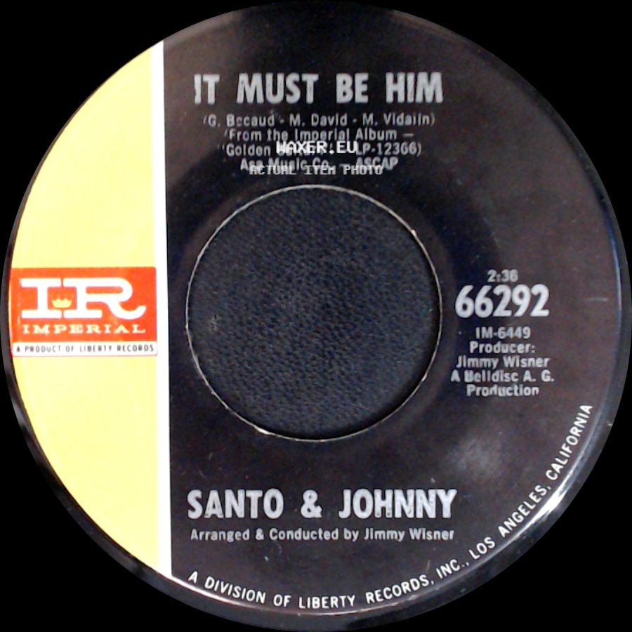 Santo & Johnny - It Must Be Him / Sleep Walk '68 side A