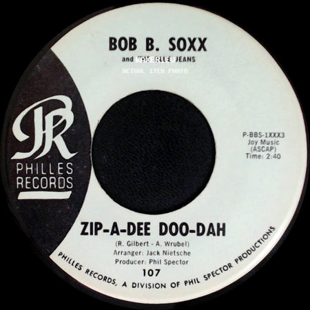 Bob B. Soxx And The Blue Jeans - Flip And Nitty / Zip-A-Dee Doo-Dah side B