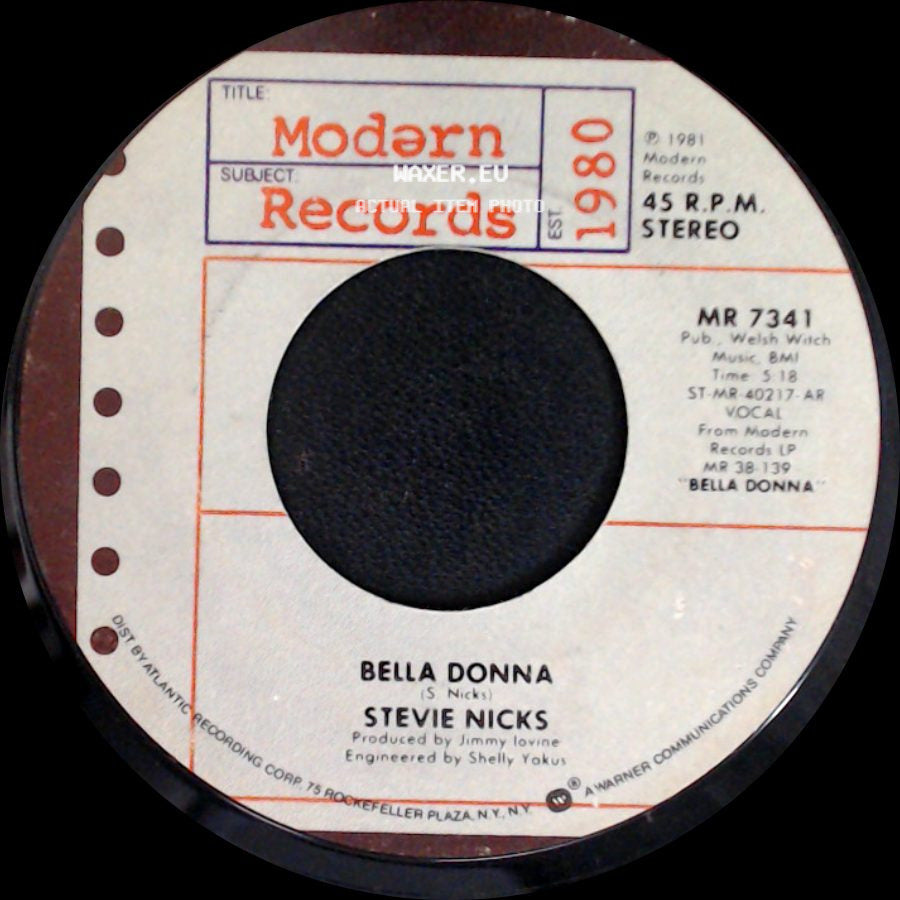 Stevie Nicks (With Don Henley) / Stevie Nicks - Leather And Lace / Bella Donna side B