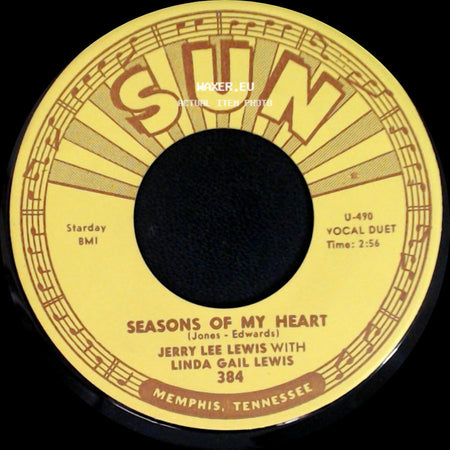 Jerry Lee Lewis / Jerry Lee Lewis With Linda Gail Lewis - Teenage Letter / Seasons Of My Heart side B