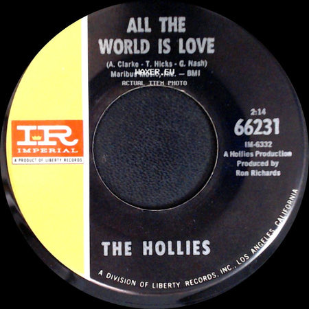 The Hollies - On A Carousel / All The World Is Love side B