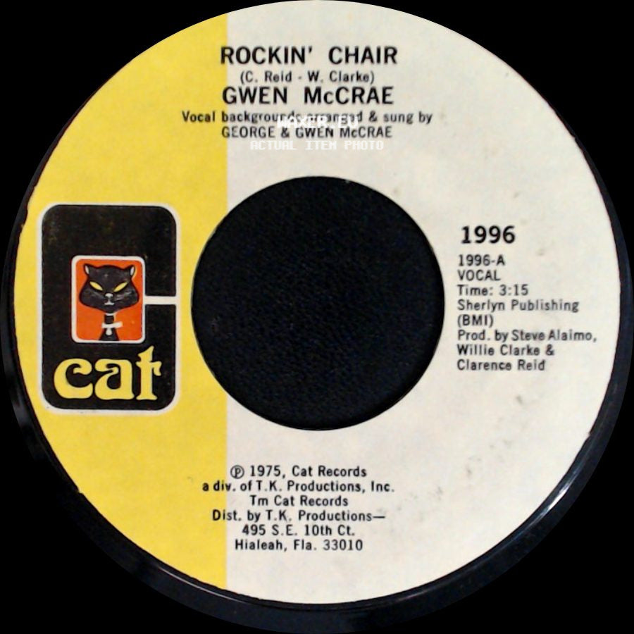 Gwen Mccrae - It Keeps On Raining / Rockin' Chair side B