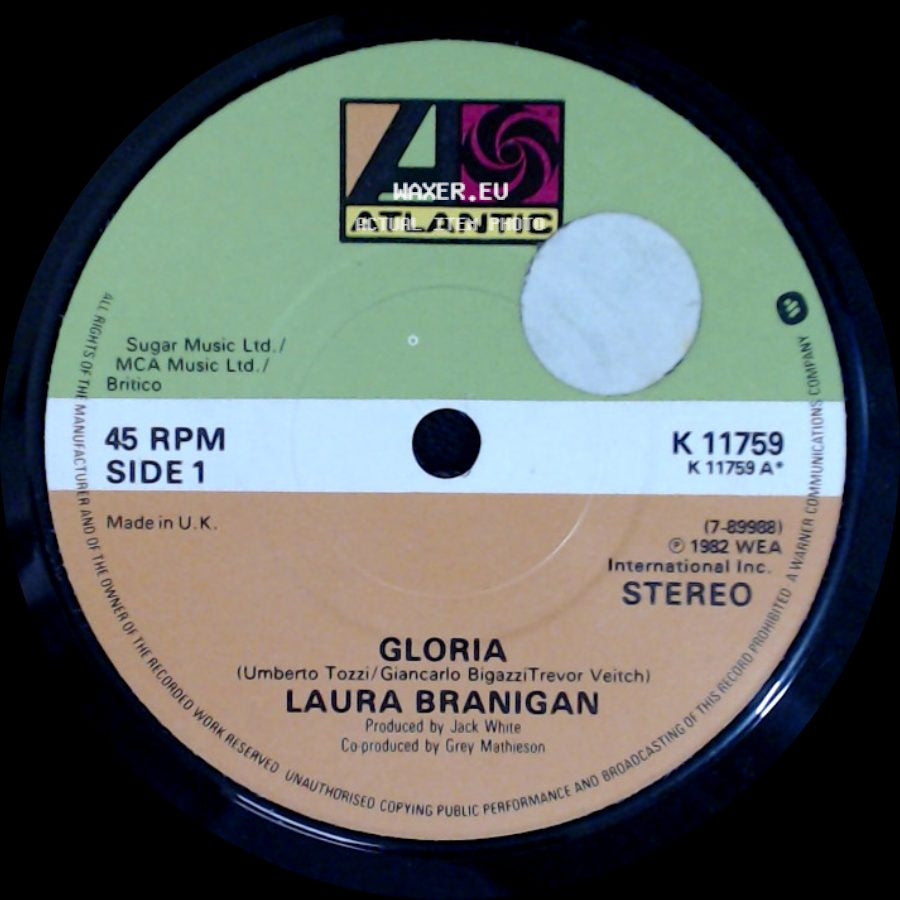 Laura Branigan - Gloria / I Wish We Could Be Alone side A