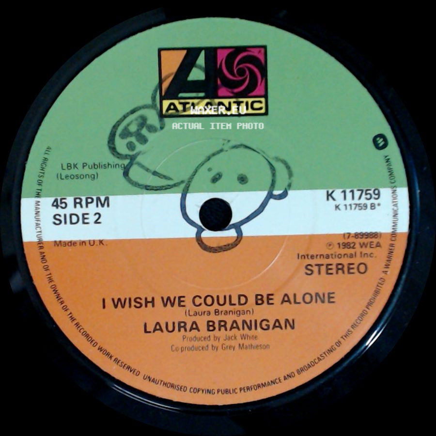 Laura Branigan - Gloria / I Wish We Could Be Alone side B