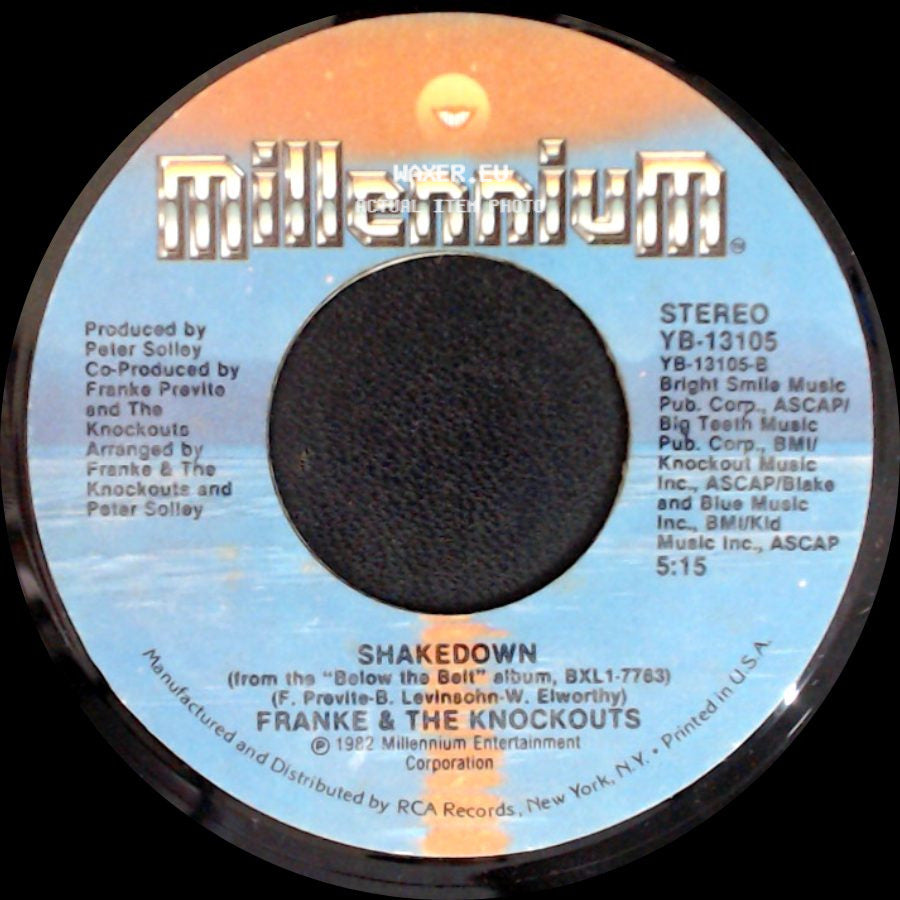 Franke & The Knockouts - Shakedown / Without You (Not Another Lonely Night) side A