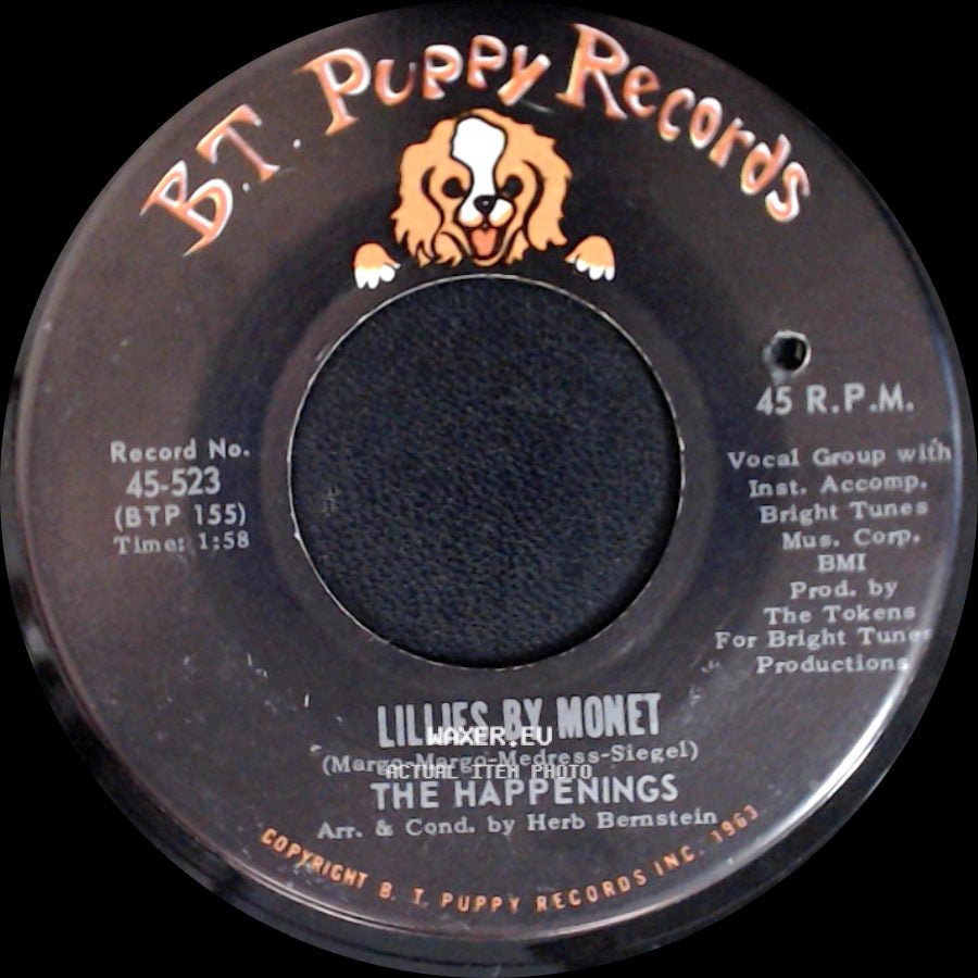 The Happenings - Goodnight My Love / Lillies By Monet side B