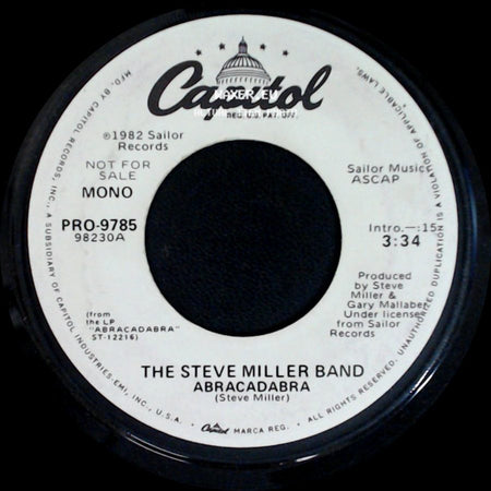 The Steve Miller Band - Abracadabra / Abracadabra side A