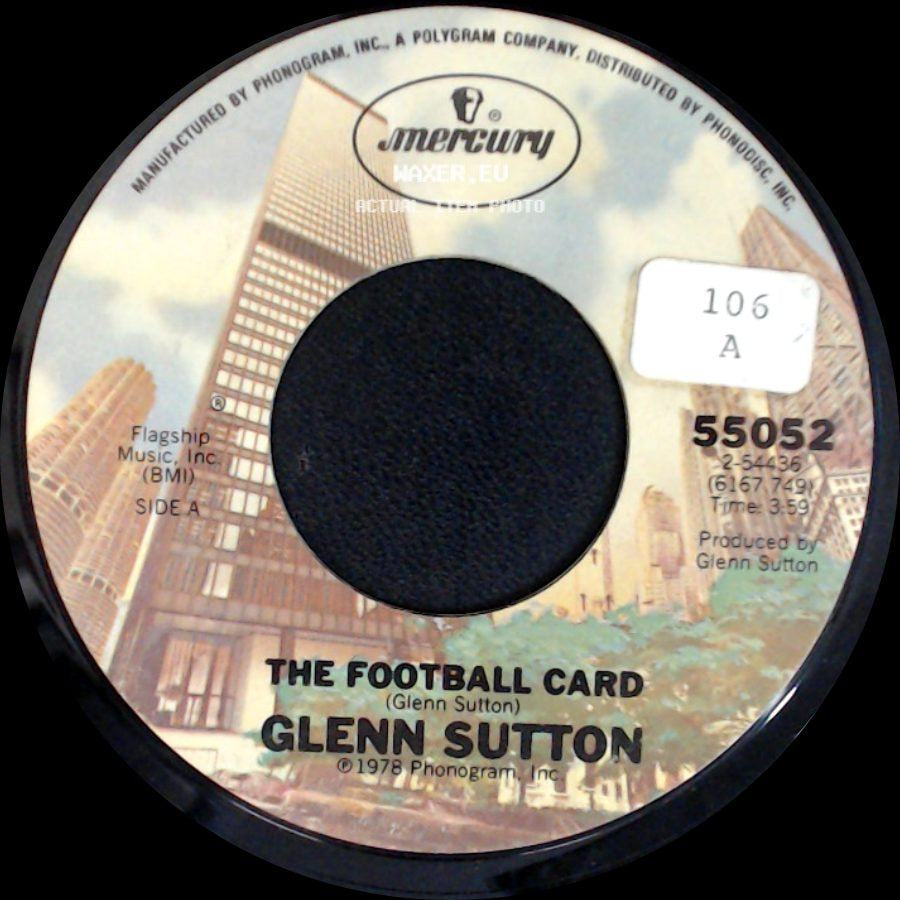 Glenn Sutton - The Football Card / The Ballad Of The Blue Cyclone side A