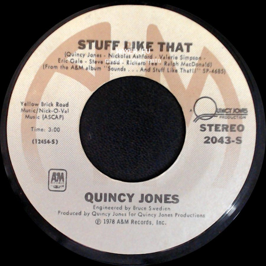 Quincy Jones - Stuff Like That / There's A Train Leavin' (Featuring The Wattsline) side A