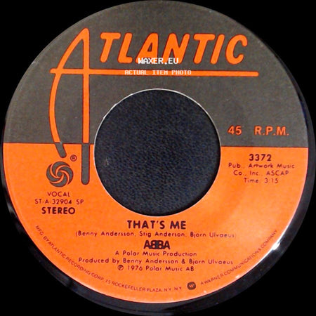 Abba - Dancing Queen / That's Me side B