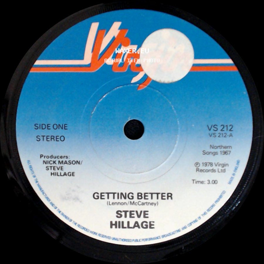 Steve Hillage - Getting Better / Palm Trees (Love Guitar) side A