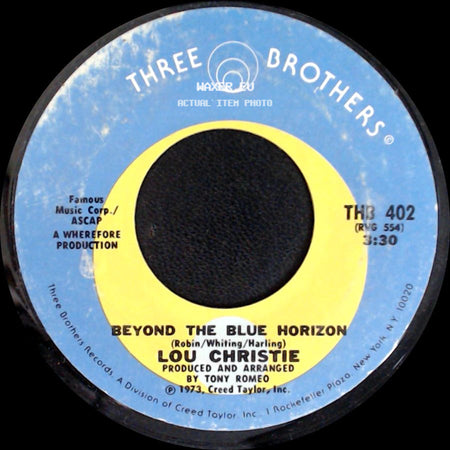 Lou Christie - Beyond The Blue Horizon / Saddle The Wind side A