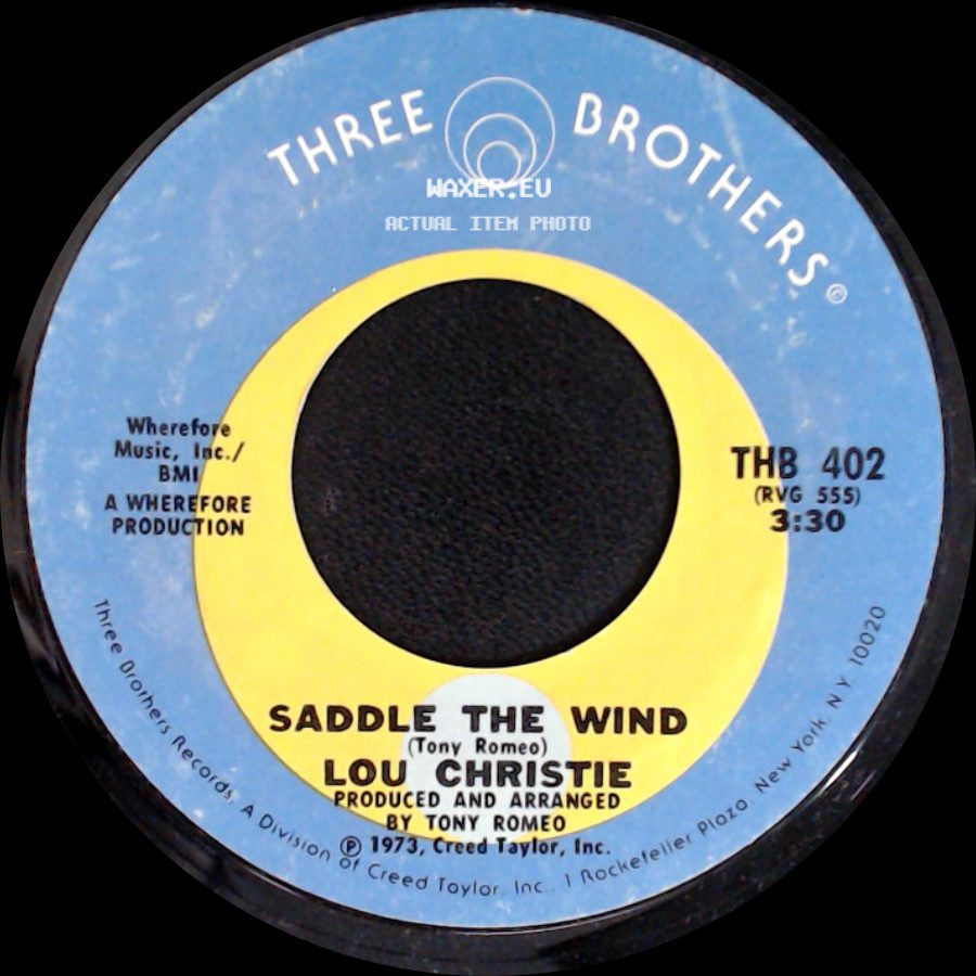 Lou Christie - Beyond The Blue Horizon / Saddle The Wind side B