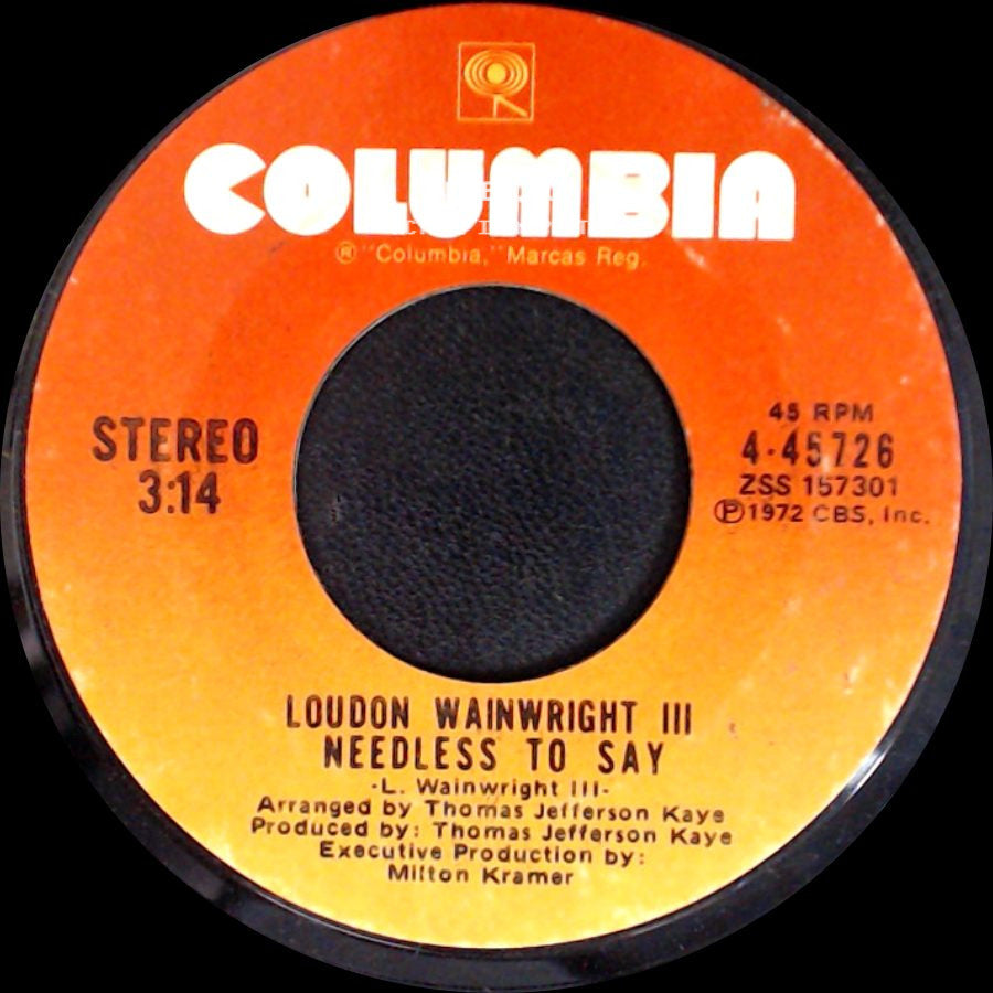 Loudon Wainwright Iii - Dead Skunk / Needless To Say side B