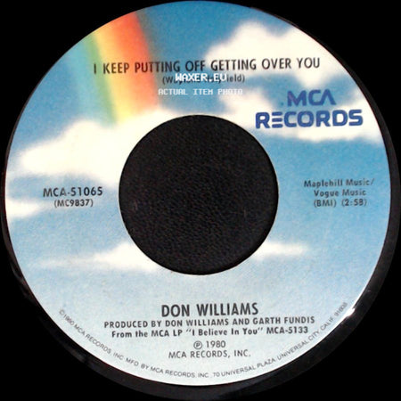 Don Williams - I Keep Putting Off Getting Over You / Falling Again side A