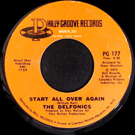The Delfonics - Start All Over Again / Alfie side A