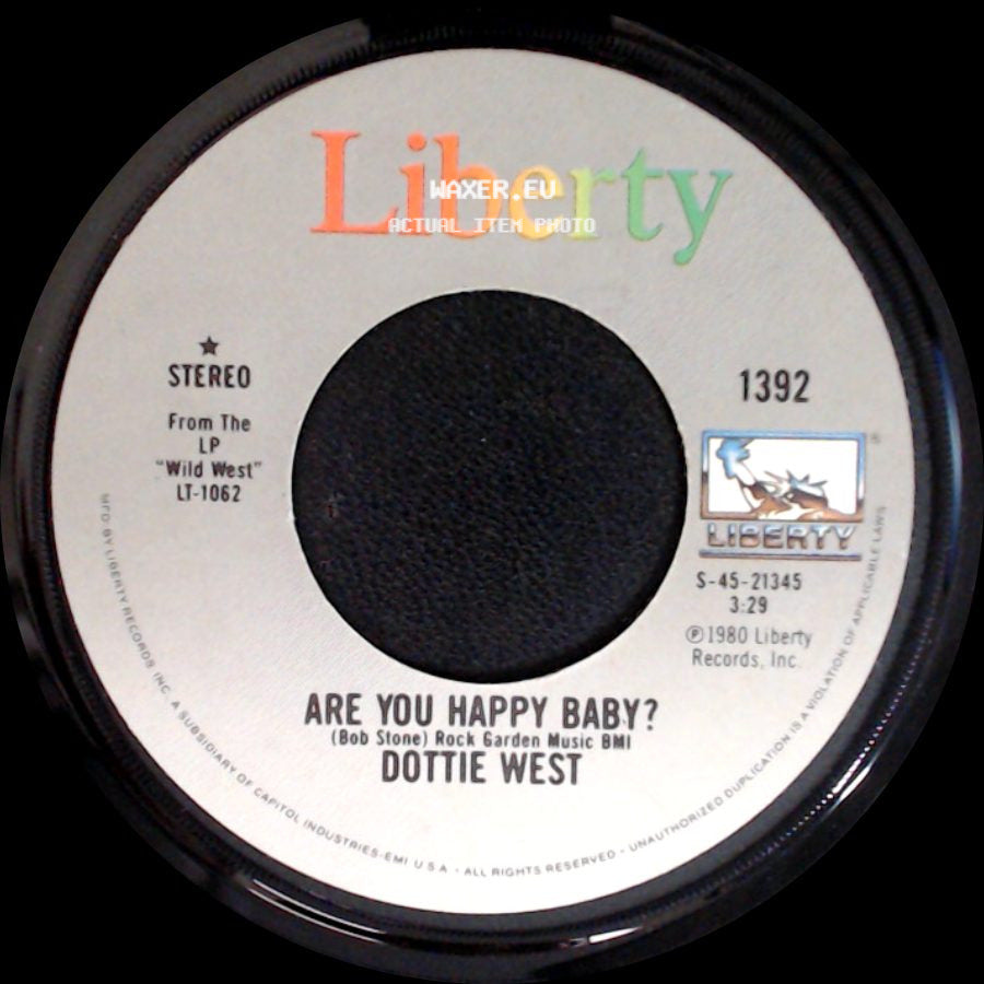 Dottie West - Right Or Wrong / Are You Happy Baby? side B
