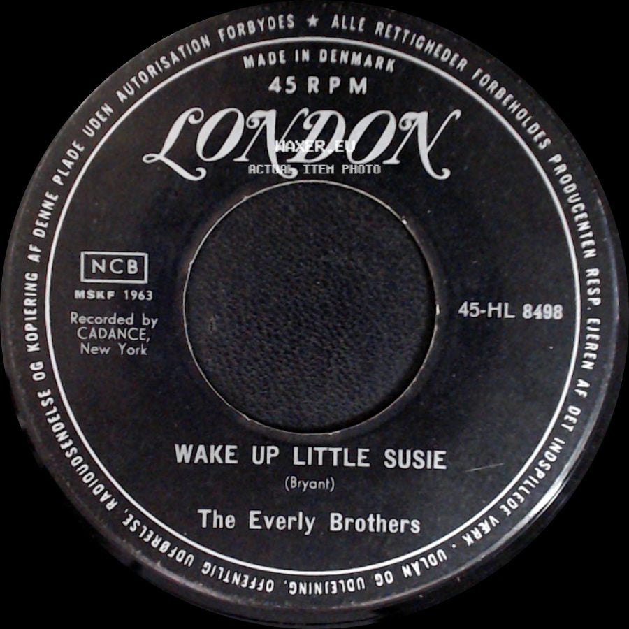 The Everly Brothers - Wake Up Little Susie / Maybe Tomorrow side A