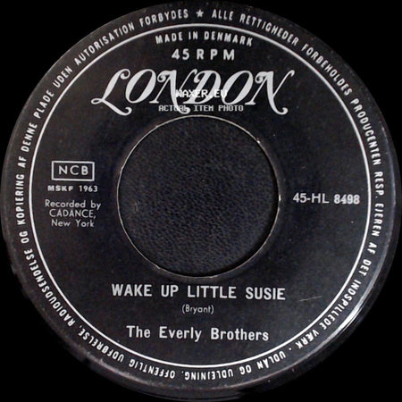 The Everly Brothers - Wake Up Little Susie / Maybe Tomorrow side A