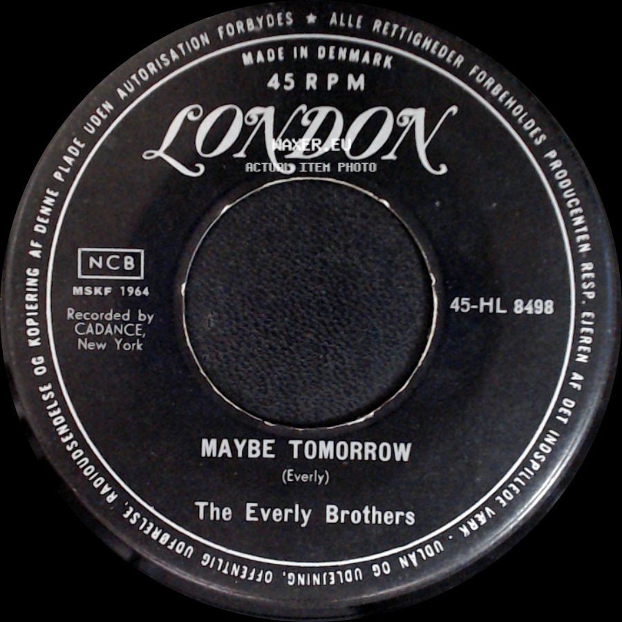The Everly Brothers - Wake Up Little Susie / Maybe Tomorrow side B