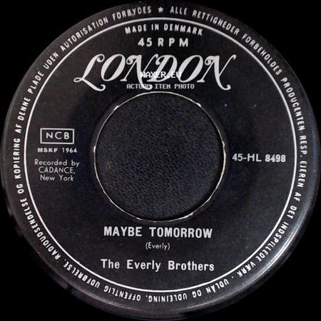 The Everly Brothers - Wake Up Little Susie / Maybe Tomorrow side B