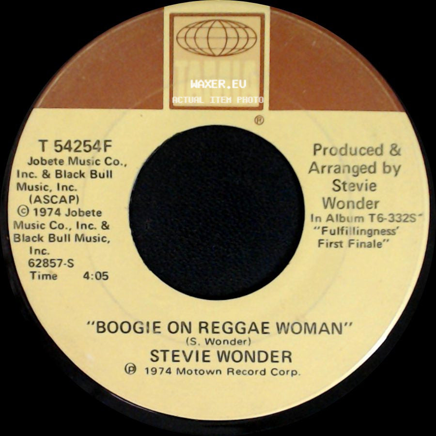 Stevie Wonder - Boogie On Reggae Woman / Seems So Long side A