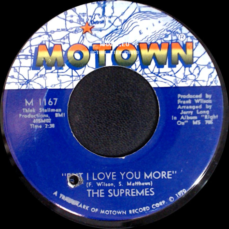 The Supremes - Everybody's Got The Right To Love / I Love You More side B