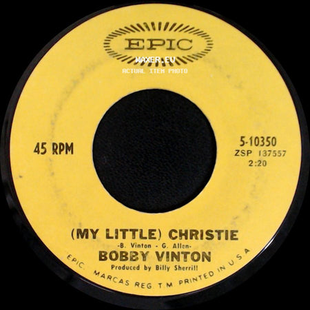 Bobby Vinton - (My Little) Christie / Halfway To Paradise side A