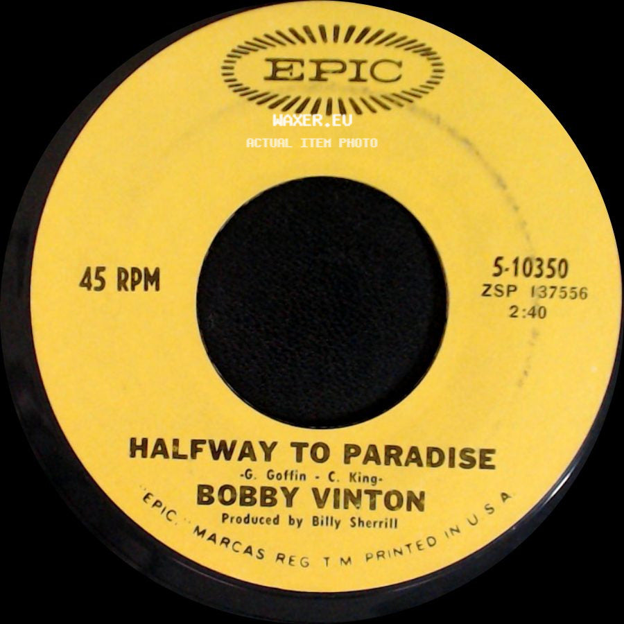 Bobby Vinton - (My Little) Christie / Halfway To Paradise side B