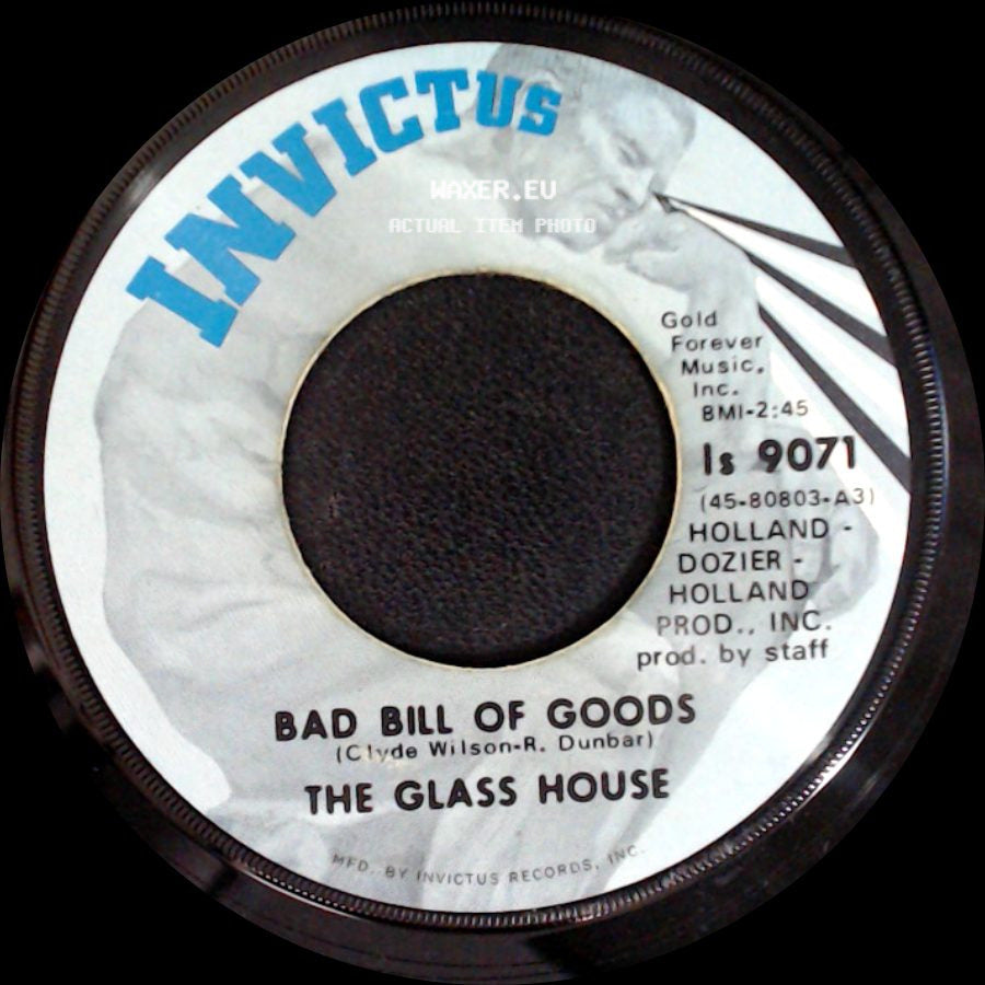 The Glass House - Crumbs Off The Table / Bad Bill Of Goods side B
