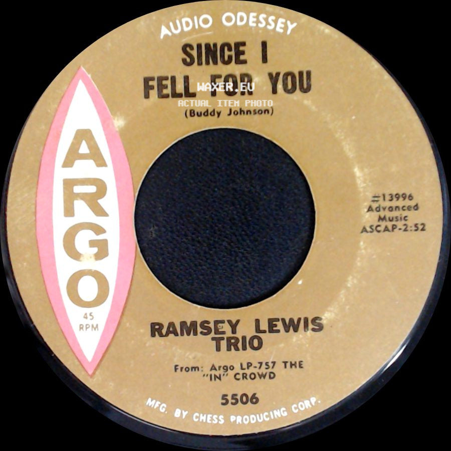 Ramsey Lewis Trio - The "In" Crowd / Since I Fell For You side B