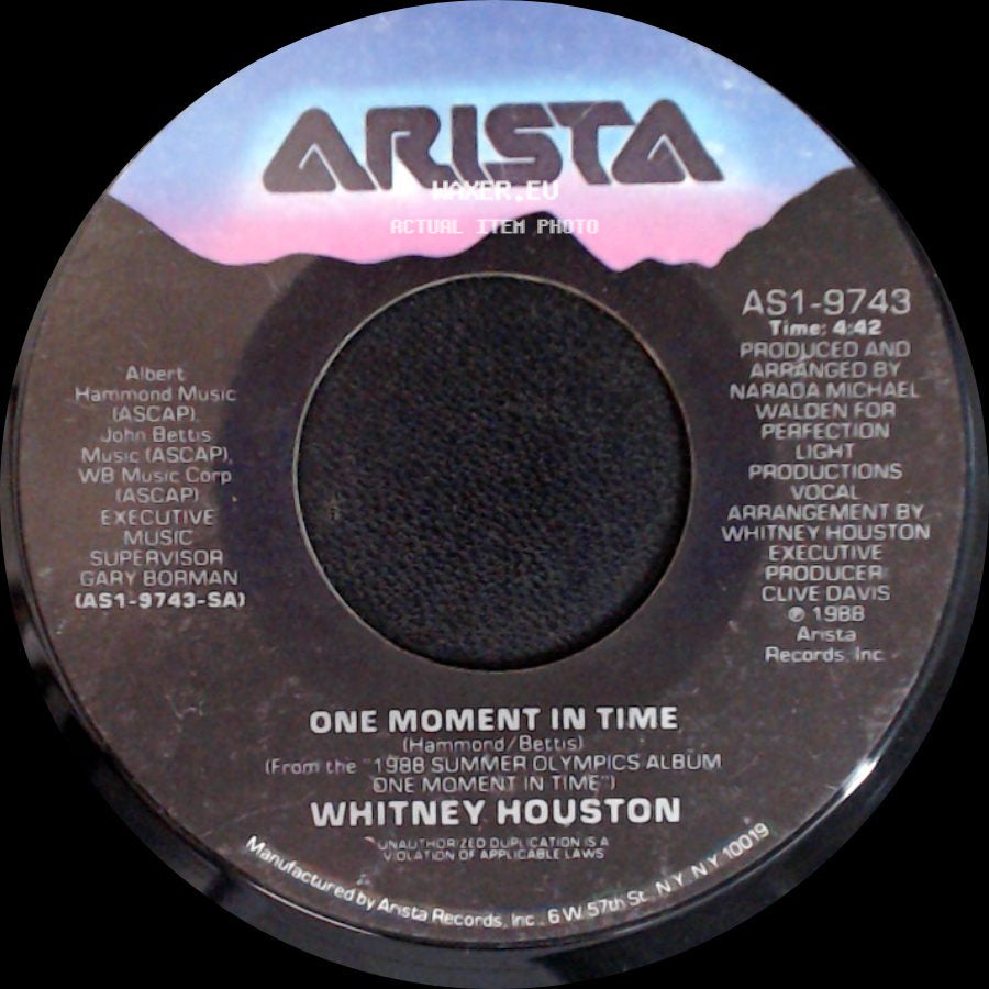 Whitney Houston - One Moment In Time / Love Is A Contact Sport side A