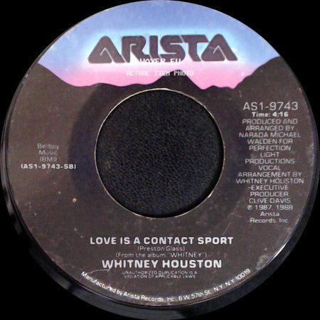 Whitney Houston - One Moment In Time / Love Is A Contact Sport side B