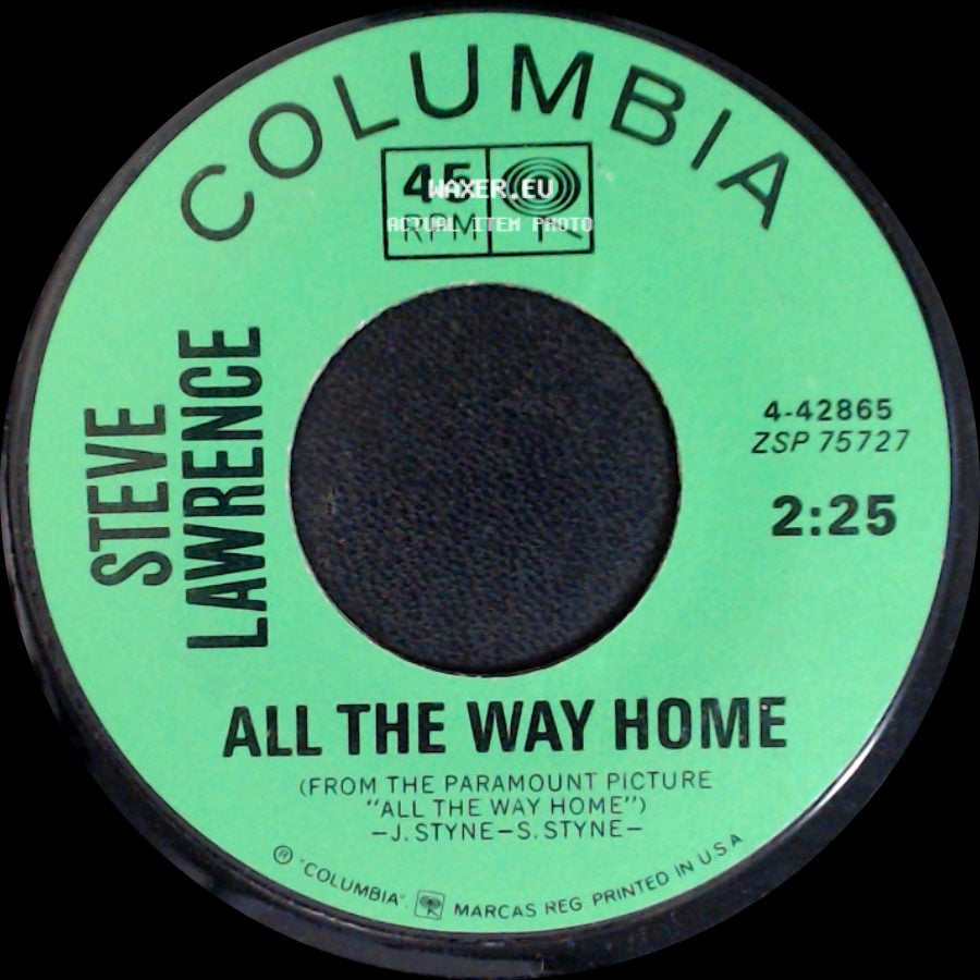 Steve Lawrence - Walking Proud / All The Way Home side B