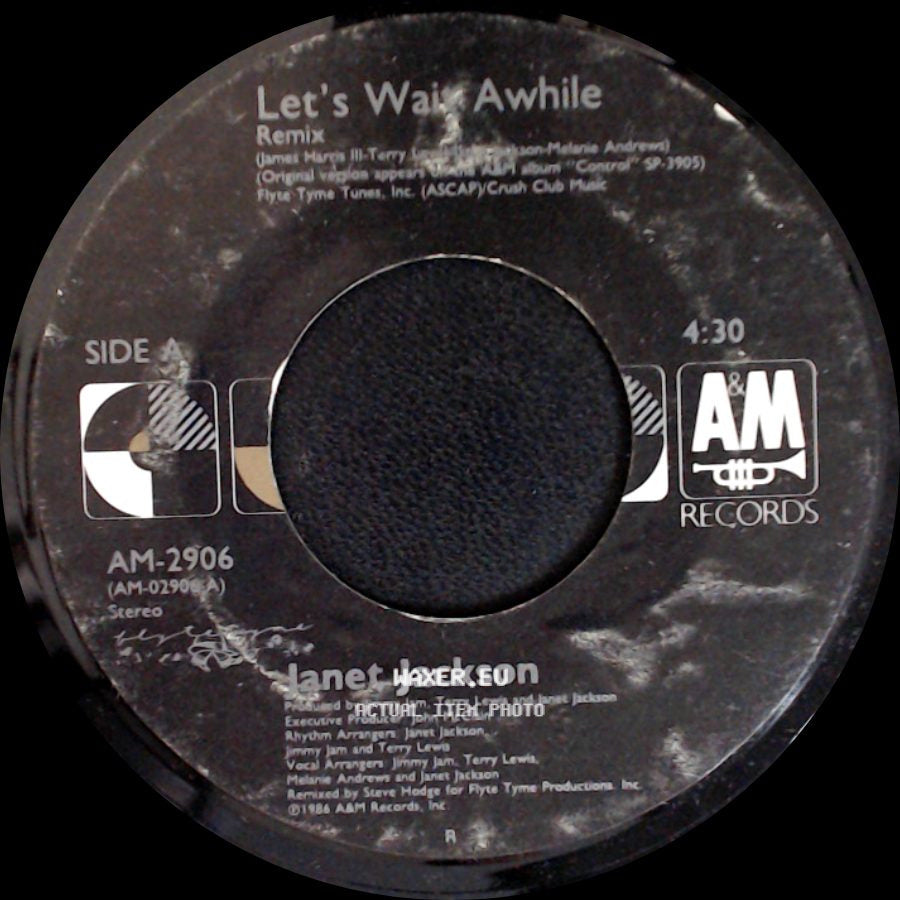 Janet Jackson - Let's Wait Awhile Remix / Pretty Boy side A