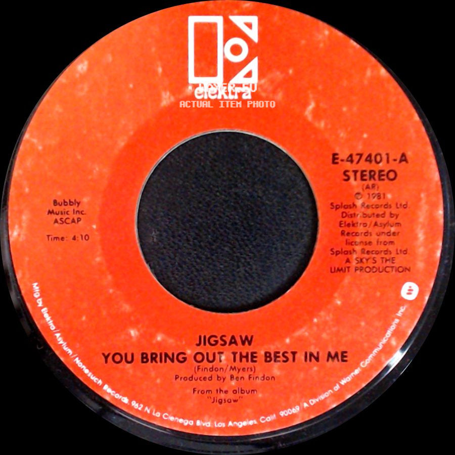Jigsaw - You Bring Out The Best In Me / Everytime side A