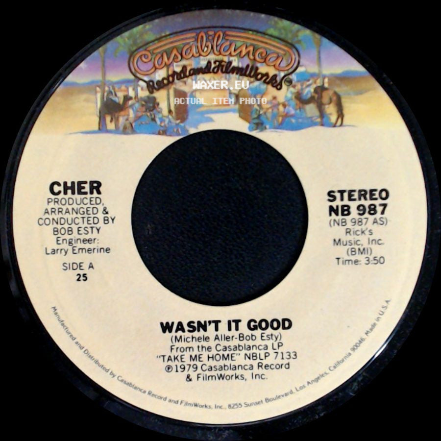 Cher - Wasn't It Good / It's Too Late To Love Me Now side A