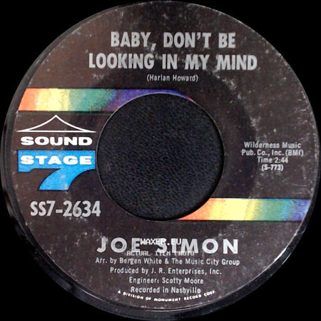 Joe Simon - Don't Let Me Lose The Feeling / Baby, Don't Be Looking In My Mind side B