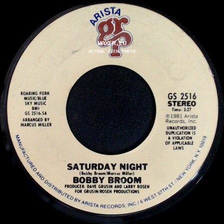 Bobby Broom - Remember When / Saturday Night side B