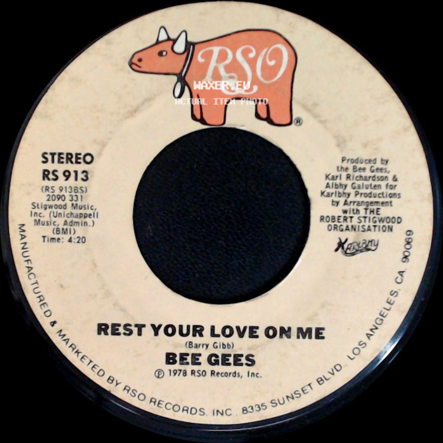 Bee Gees - Too Much Heaven / Rest Your Love On Me side B