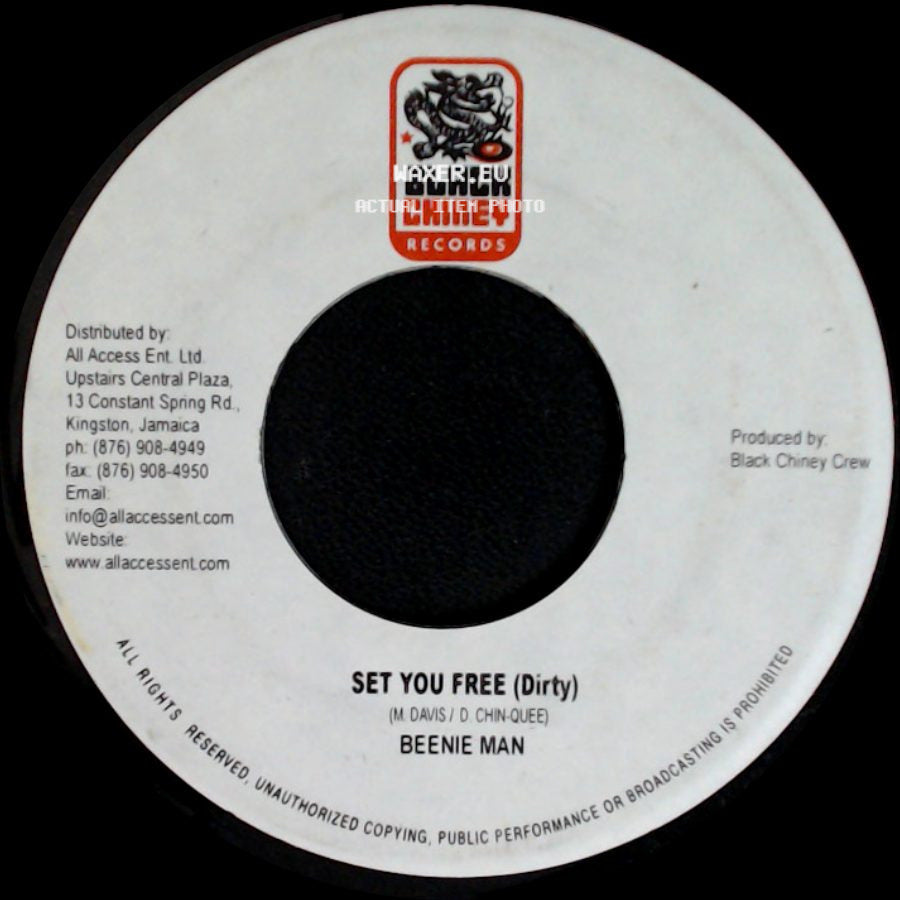 Beenie Man - Set You Free (Clean) / Set You Free (Dirty) side B