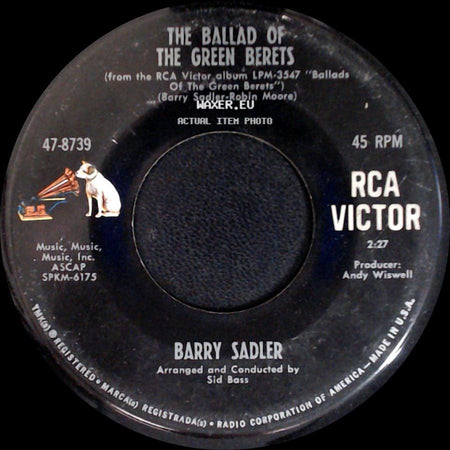 Barry Sadler - Letter From Vietnam / The Ballad Of The Green Berets side B