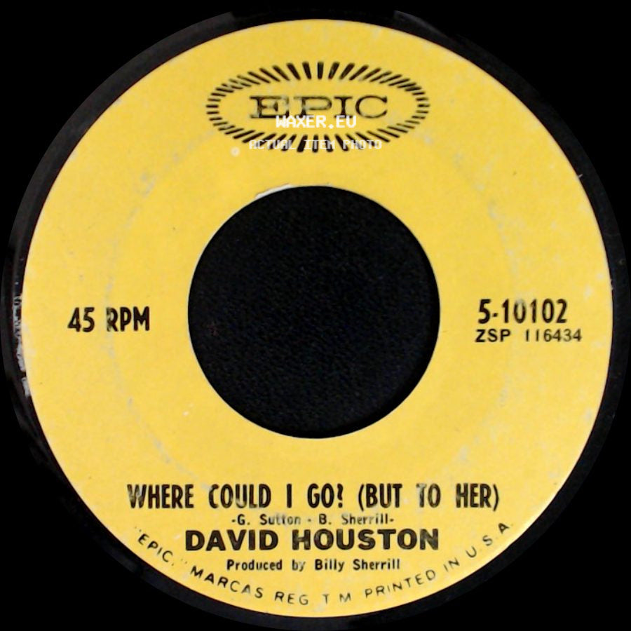 David Houston - Where Could I Go? (But To Her) / A Loser's Cathedral side A