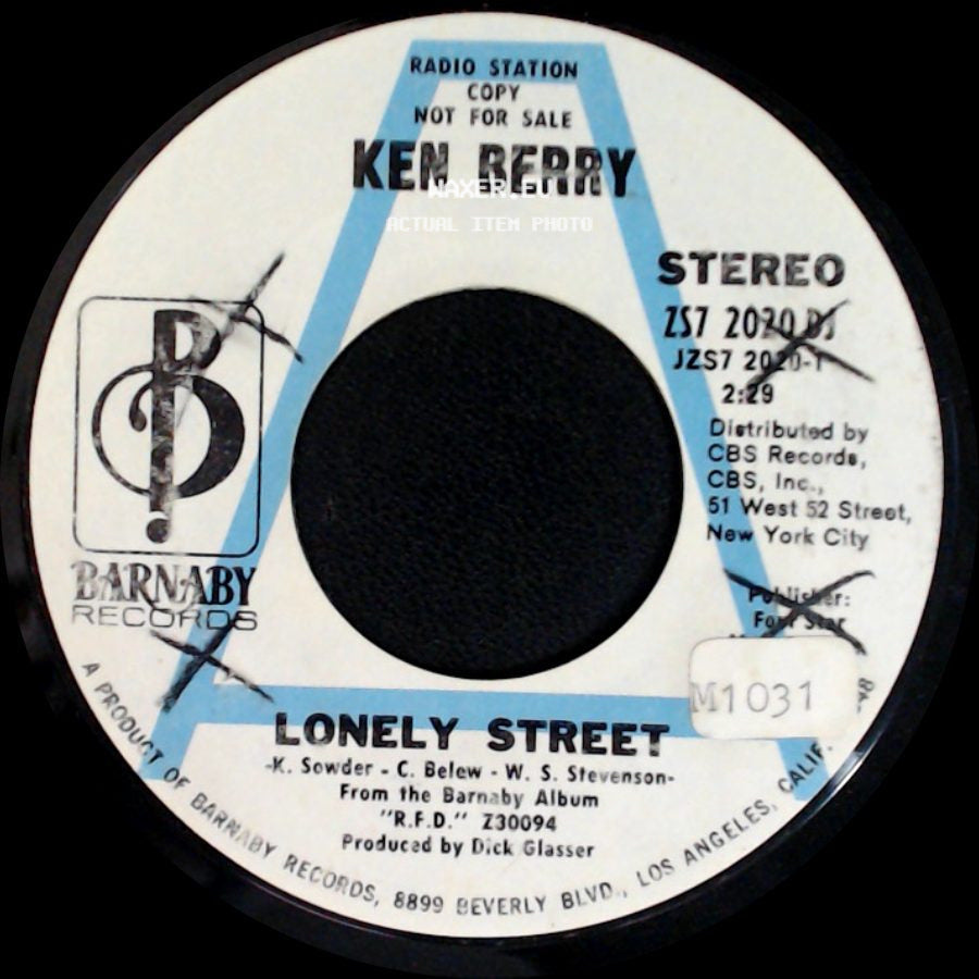 Ken Berry - Ain't That A Shame / Lonely Street side B