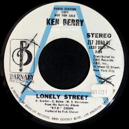 Ken Berry - Ain't That A Shame / Lonely Street side B