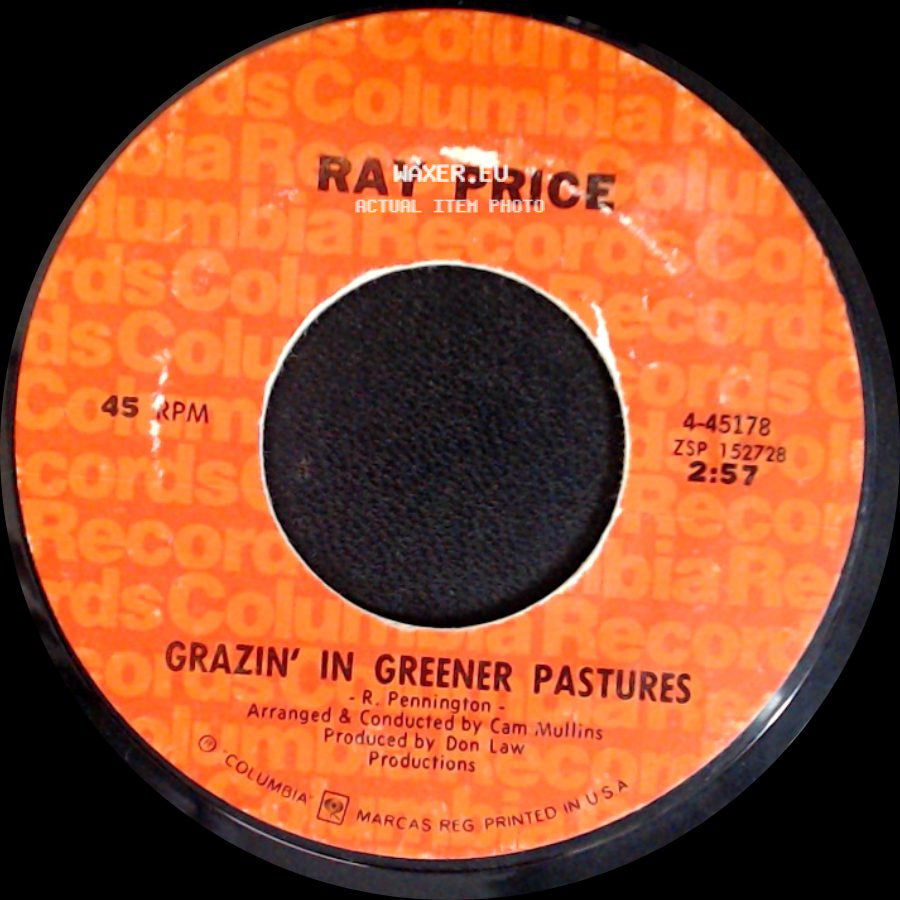 Ray Price - Grazin' In Greener Pastures / For The Good Times side A