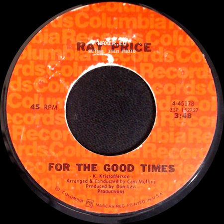 Ray Price - Grazin' In Greener Pastures / For The Good Times side B